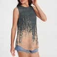 thumbnail image 6 of PNTUTB Women's Casual Fashion Tank Tops Loose Fit Basic Shirts Printed Sleeveless Round Neck Pullover, 6 of 6
