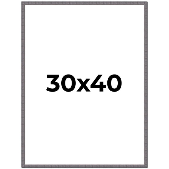 30x40 Frame Slate Blue Distressed Rustic Solid Wood Picture Frame | 0.75 Inch Moulding Width |