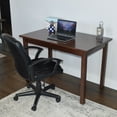 thumbnail image 3 of Versaloft Harmony Solid Wood Amish Table 27 x 45" in Dark Green Paint - Use As a 4 Person Dining Table or Office Desk, Made in the USA, 3 of 9