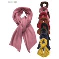 thumbnail image 5 of BadPiggies Unisex Pure Color Knit Scarf Warm Winter Shawl Wraps Soft Blanket Scarves for Men Women (Pink), 5 of 8