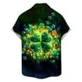 thumbnail image 4 of Blczomt St.Patrick's Day Men's Shirts Short Sleeve 2026 Green Shirt Button Down Casual Big and Tall Clover Graphic Men Clothes, 4 of 6