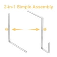 thumbnail image 3 of IDEANATEGRATE 4Pcs Headstone Flower Holder for Cemetery Use Silver, 3 of 8