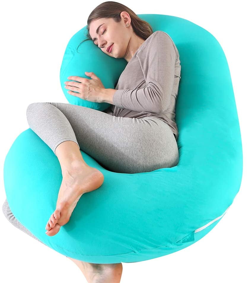 CDEN Pregnancy Pillow, C Shaped Full Body Pillow 52", Maternity Pillow