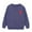 Purple, variant on WOYY Girls Casual Sweater Heart Print Crew Neck Pullover Knitwear, Sizes 12-18M