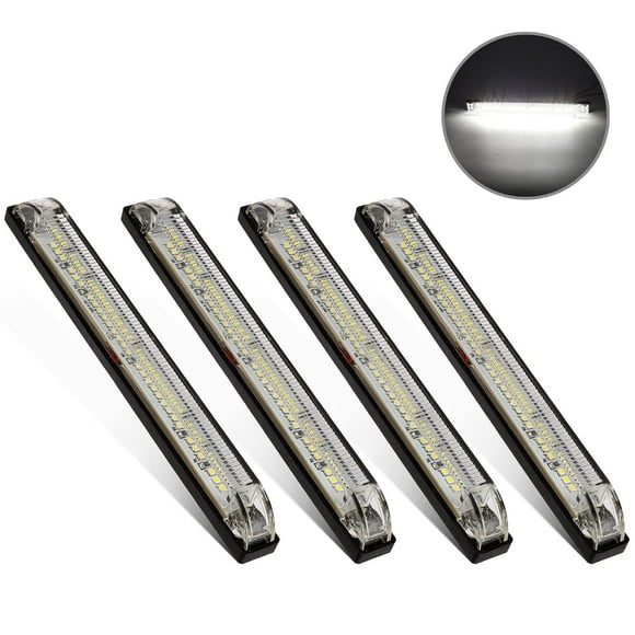 Tira de luces LED Partsam, 8 pulgadas, 30 LED, 12 V, color blanco