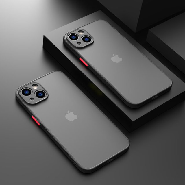 Funda de teléfono de lujo a prueba de golpes para iPhone 14 13 12 11 Pro Max Mini X XS XR 7 8 Plus SE, funda de silicona dura parachoques transparente Fivean unisex