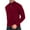 Wine, variant on Xysaqa Mens Quarter Zip Up Sweater Lightweight Slim Fitted Knit Pullover Sweaters Long Sleeve Mock Neck Sweater Khaki