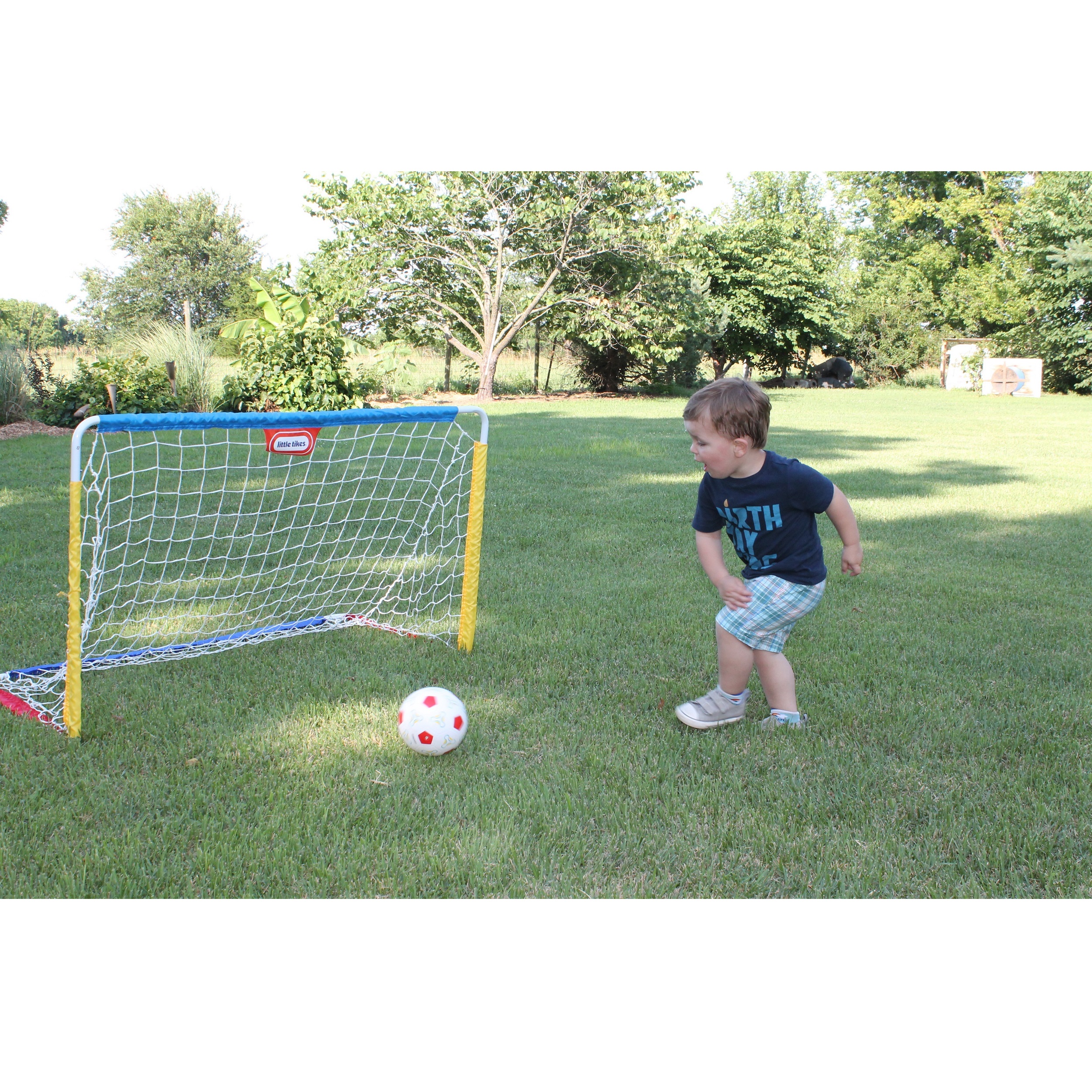 Little Tikes Easy Score Toy Soccer Set with Ball, Goal, and Pump- Toy Sports Play Set for Toddlers Kids Girls Boys Ages 3 4 5+ Year Old - image 3 of 5