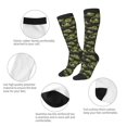 thumbnail image 3 of Logiee Light Green Excavator Print Gift Stocking Stuffers,Adult Stockings,Novelty Socks,Funny Socks Birthday Running Walking Sleeping, 3 of 6