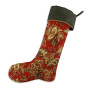 Angle View: Chooty and Co. Stanza Garnet / Montana Loden Stocking
