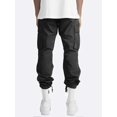 thumbnail image 5 of Cotton Linen Multi-pocket Casual Loose Baggy Long Cargo Pants, 5 of 5