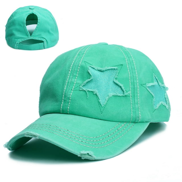 CEHVOM Women's New Cowboy Star Printing Sun Protection All-match Baseball Hat