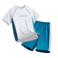 thumbnail image 2 of mgoYE Girls Boys Athletic T-Shirts Short Sleeve Loose Tops Kids Sport Tennis Tees Activewear|White 11-12 Years, 2 of 3