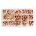 thumbnail image 1 of MasteelfCA 300PCS Copper Rings Assortment Sealing Rings Copper Washers Size M5 to M20, 1 of 8