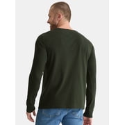 George Mens and Big Mens Cotton Crewneck Tee with Long Sleeves, 3-Pack, Sizes XS-3XL