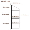 thumbnail image 2 of QinaQin Adjustable 3-Tier Shipping Container Shelf Brackets, 1100LBS Capacity, 22 Inch D x 60 Inch H, Powder-Coated Steel with Removable D-Ring, 2 of 7