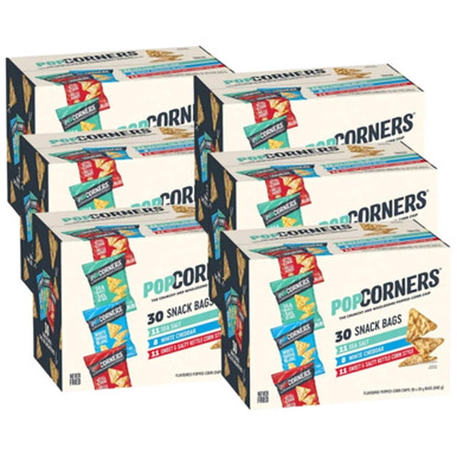 PopCorners Flavoured Popped-Corn Chips Variety Pack 30 × 28 g(6/CASE)