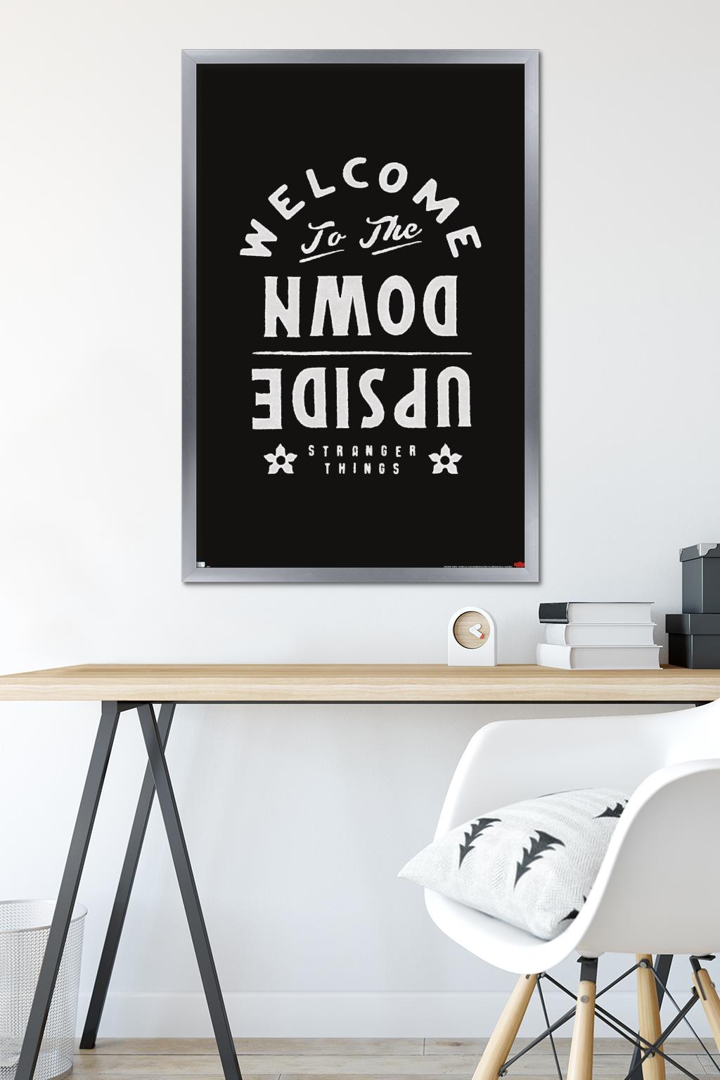 Netflix Stranger Things: Season 4 - Welcome To The Upside Down Wall Poster, 22.375" x 34" Framed