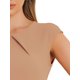 thumbnail image 5 of Vestido elegante de mujer Inspire Chic con mangas cortas, cinturón, ideal para el trabajo, vestido tipo sheath en color caqui, talla XS, 5 of 6