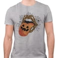 thumbnail image 2 of Pumpkin Lips Halloween Shirt Unisex 2X-Large Grey, 2 of 5