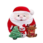 Bouanq Christmas Decorations Xmas Tree Decor Plush Mother And Child Santa Claus Pillow Snowman Christmas Tree Christmas Gift Christmas Tree Ornaments Gifts for Xmas Wedding Holiday
