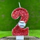 thumbnail image 4 of Vela de cumpleaños de béisbol con flores artificiales, adorno para tarta de béisbol de 9 años, velas de nueve años con purpurina roja y número 9 para cupcakes, decoración para fiestas de cumpleaños pa, 4 of 4