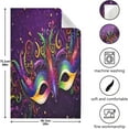 thumbnail image 3 of Coolnut Mardi Gras Carnival Mask Kitchen Dish Towel Set 1Pcs,Dishcloths Sets Fast Drying Kitchen Towels Tea Towels Gift Set for Drying Cleaning Cooking Baking422 Wash cloth, 3 of 7