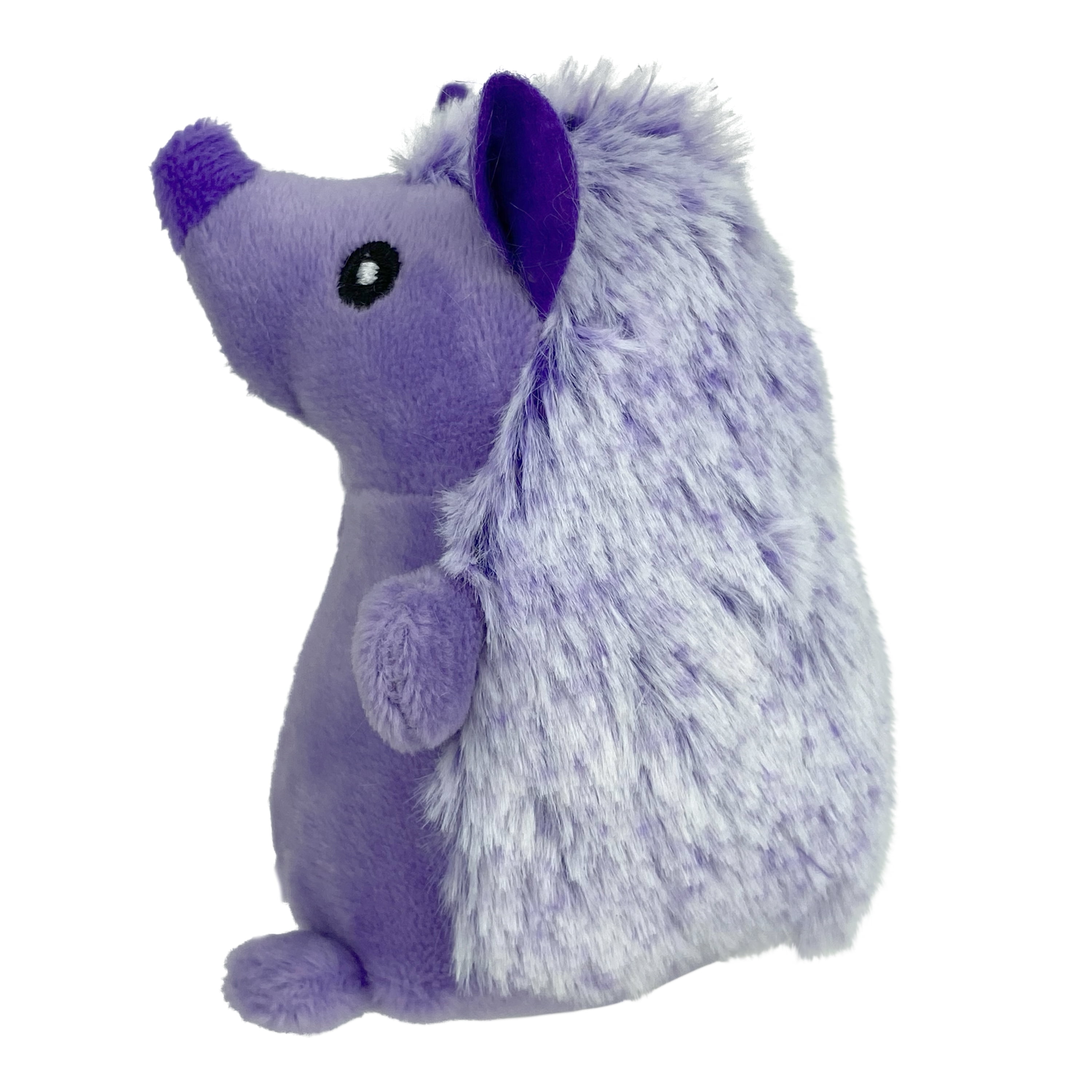 Multipet Mini Pet Plush Hedgehog Small Dog Toy with Squeaker Purple Walmart