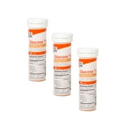 "Quality Choice Glucose Tablets Orange Flavor, 10 Count - Pack of 3"