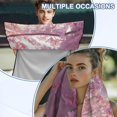 thumbnail image 6 of FOR U DESIGNS Horse Cherry Blossom Print Car Seat Protector Towel Universal Fit for Front Seats, Multi-Purpose Running Towel for Outdoor Sport, Yoga, and Summer Travel, 2 Pack, 6 of 7