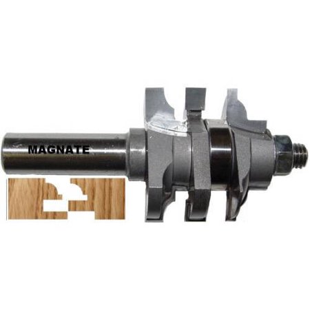 

Magnate 9008B One Piece Stile and Rail Router Bit — Bead Profile; 1-1/8 Cutting Height; 1/2 Shank Diameter; 1-5/8 Overall Diameter; 1-1/2 Shank Length