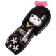 thumbnail image 2 of Figura decorativa de muñeca kimono japonesa de madera con dibujos animados, adorno de escritorio, 2 of 8