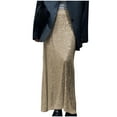 thumbnail image 2 of DailyTrove Women's Satin Midi Skirt - Polyester Formal & Casual Bottom, Flattering for Events & Dates, 2 of 6