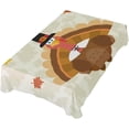 thumbnail image 5 of 54"x54" Thanksgiving Turkey Tablecloth Waterproof Washable Polyester Square Table Cover Durable Tablecloth for Kitchen Dining Table Party Decor, 5 of 7