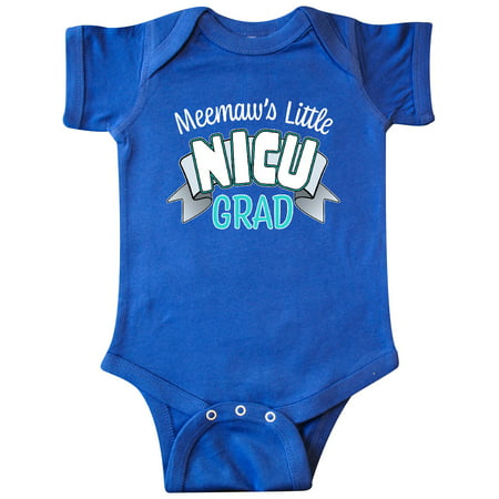 

Inktastic Meemaw s Little Nicu Grad in Blue with Banner Gift Baby Boy or Baby Girl Bodysuit