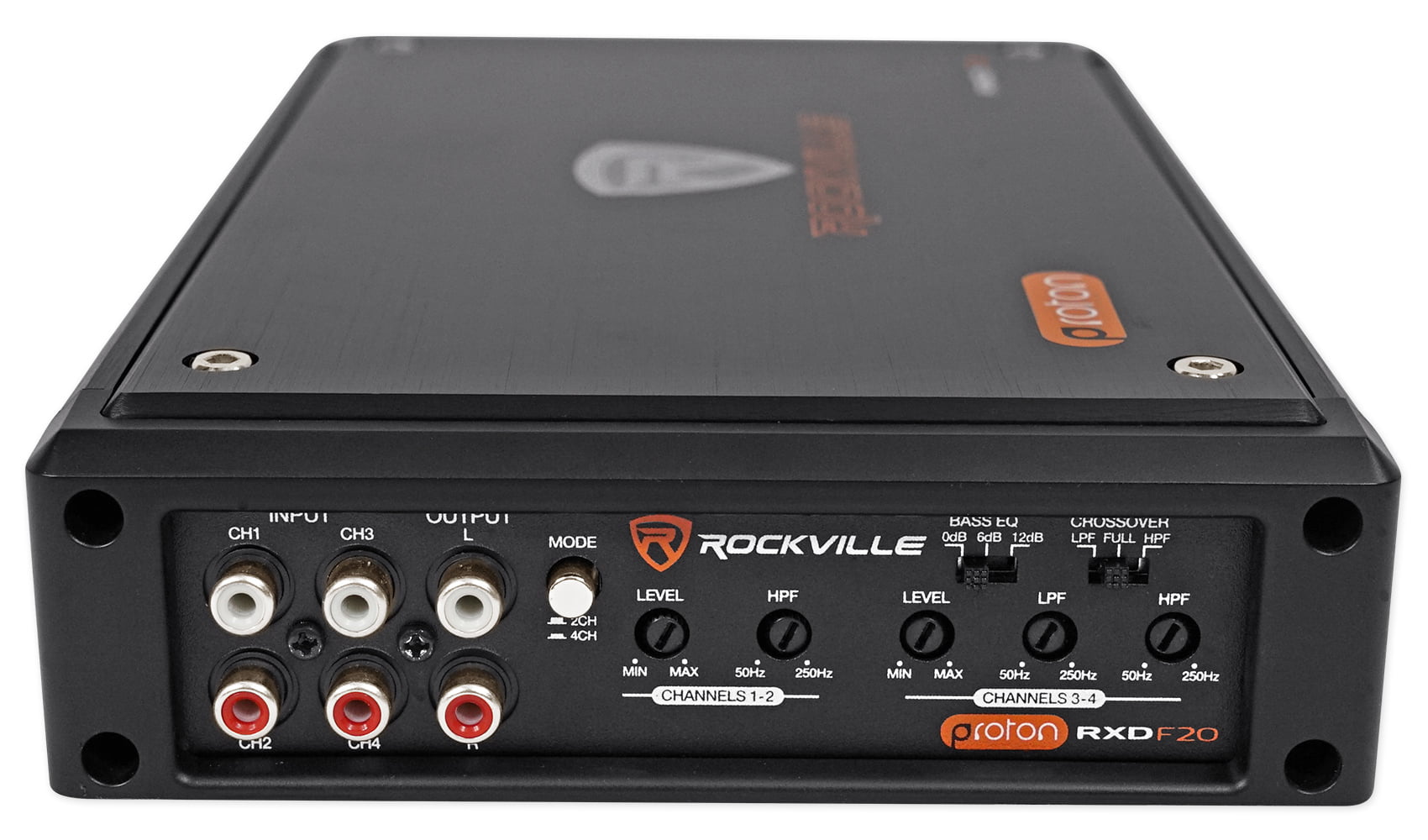 2 Rockville 8 300w Rollcage Tower Speakers+4-Ch Amplifier 4 ATV/UTV/RZR/CART 