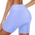 thumbnail image 3 of Women's High Waist Swim Shorts Comfortable Bikini Bottoms for Beach Pool Summer Fashion Athletic Swimwear, 3 of 5