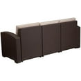 thumbnail image 3 of Afuera Living Wicker Patio Sofa in Chocolate Brown and Beige, 3 of 4