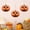 Style A, variant on Glossy Pumpkin Vintage Halloween Decorations, Orange Spooky Party Home Decor with Classic Grinning Face, Set of 3 Plastic Nostalgic Halloween Decor for Tree Mantel Doorway