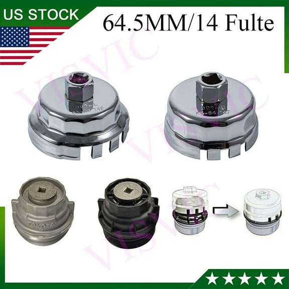 64mm Oil Filter Wrench Tool Set For Toyota Lexus Scion 1.8L & 2.0L - 5.7L Engine