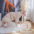 thumbnail image 5 of UOSIA Cat Clothes, Stretchy Cat Shirt, Cat Sweater with Sleeves, Sphynx Cat Clothes, 5 of 6