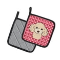 thumbnail image 2 of Caroline's Treasures Buff Poodle Hearts Pair of Pot Holders, 2 of 3