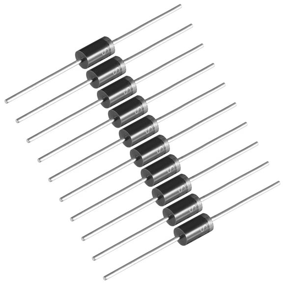 SR5100 Schottky Rectifier Diode 5A 100V shaft Silastic Guard Diodes 10 Pack