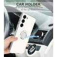 thumbnail image 6 of for Samsung Galaxy S23 Case with Ring Stand [360° Rotatable Ring Holder Magnetic Kickstand] [Soft Microfiber Lining] Slim TPU Shockproof Protective Phone Cases for Samsung Galaxy S23 White, 6 of 12