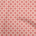 thumbnail image 1 of oneOone Silk Tabby Peach Fabric Asian Ornamental Tile Fabric For Sewing Printed Craft Fabric By The Yard 42 Inch Wide, 1 of 4