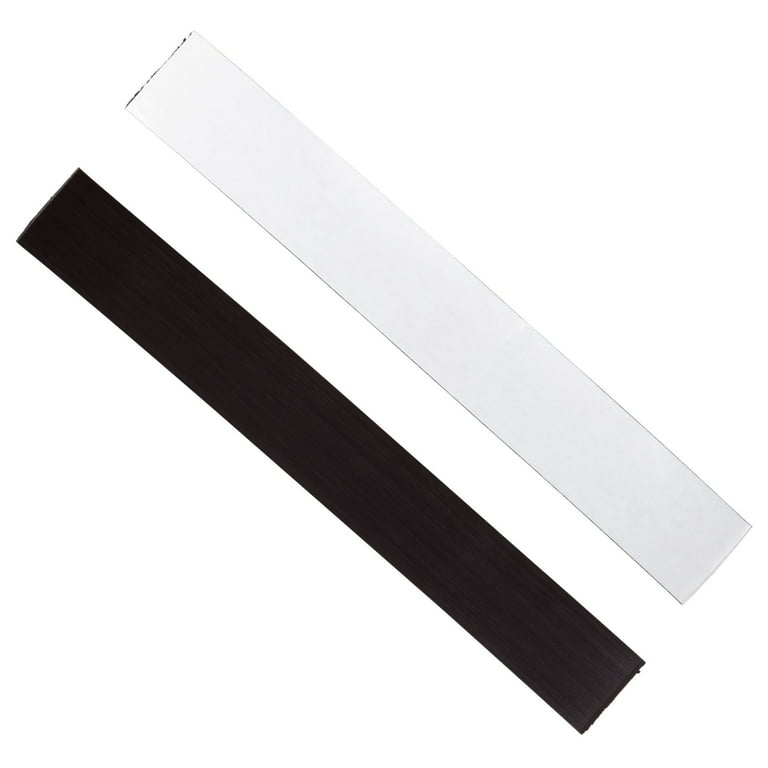 Master Magnetics Flexible Magnet Strip With White Vinyl