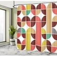 thumbnail image 4 of Ambesonne Retro Shower Curtain, Pop Art Funky Geometric Art, 69"Wx70"L, Dark Fuchsia, 4 of 4