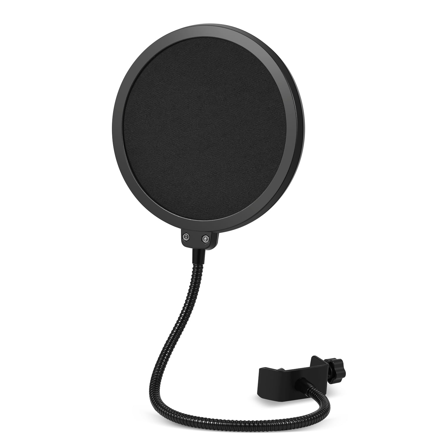 Microphone Pop Filter for Mic Shield Spit Guard, Audio Screen Dual Mesh