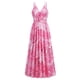 thumbnail image 5 of Lucakuins - Vestido largo de verano para mujer, sin mangas, sin espalda, cuello en V profundo, bohemio, floral Lucakuins  moda, 5 of 9