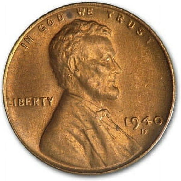 1940-D Lincoln Cent BU (Red)